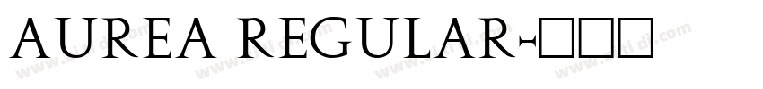 Aurea Regular字体转换